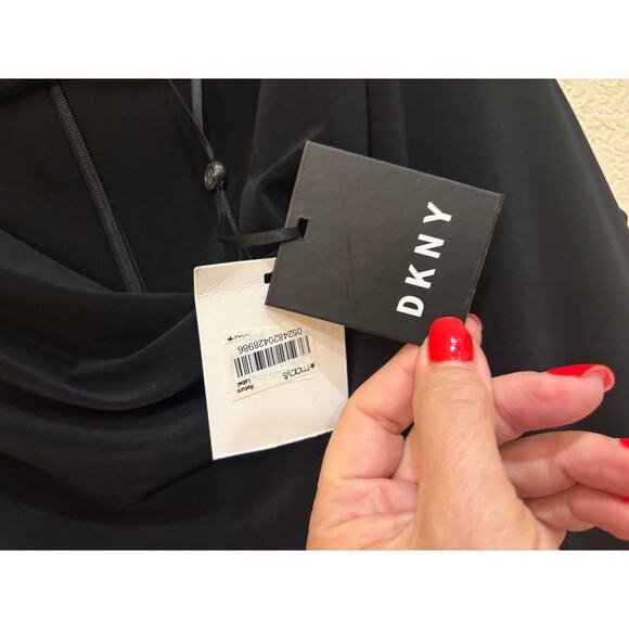 DKNY black dress size 8 NWT - Picture 4 of 8